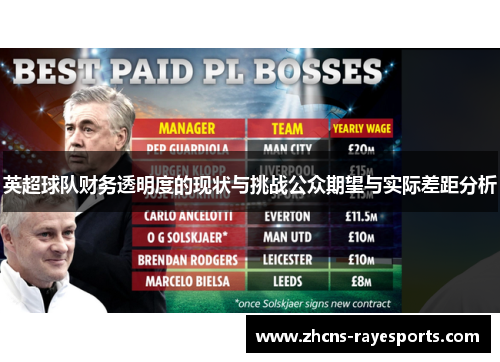 英超球队财务透明度的现状与挑战公众期望与实际差距分析